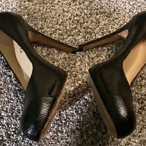 Boutique 9 Black Platform Heels, Size 8.5